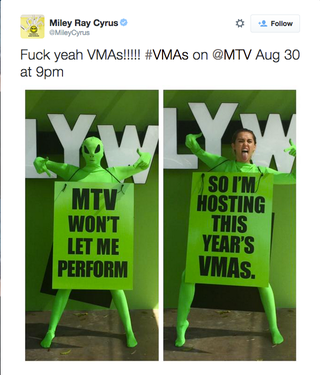 Illustration for article titled Miley Cyrus to host this year’s VMAs